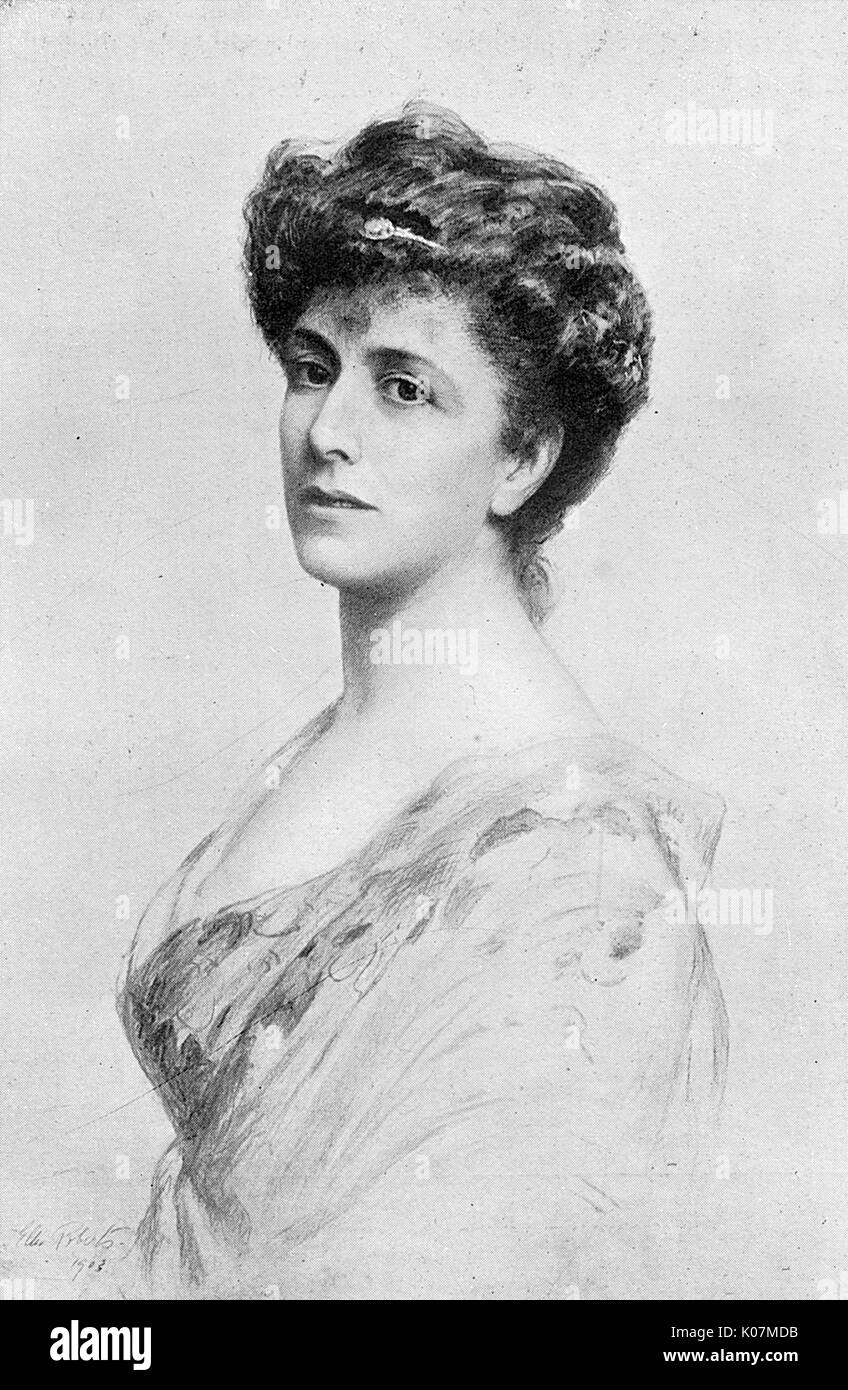 Mary Adelaide Virginia Thomasina Eupatoria ';Patsy'; Cornwallis-West (n&#x9960;FitzPatrick; 1856 - 21 July 1920) Edwardian socialite and mistress of the future King Edward VII.  Mother of Daisy, Princess of Pless, Constance, Duchess of Westminster and George Cornwallis-West.  Became mistress of the Prince of Wales at the age of 16.       Date: 1904 Stock Photo