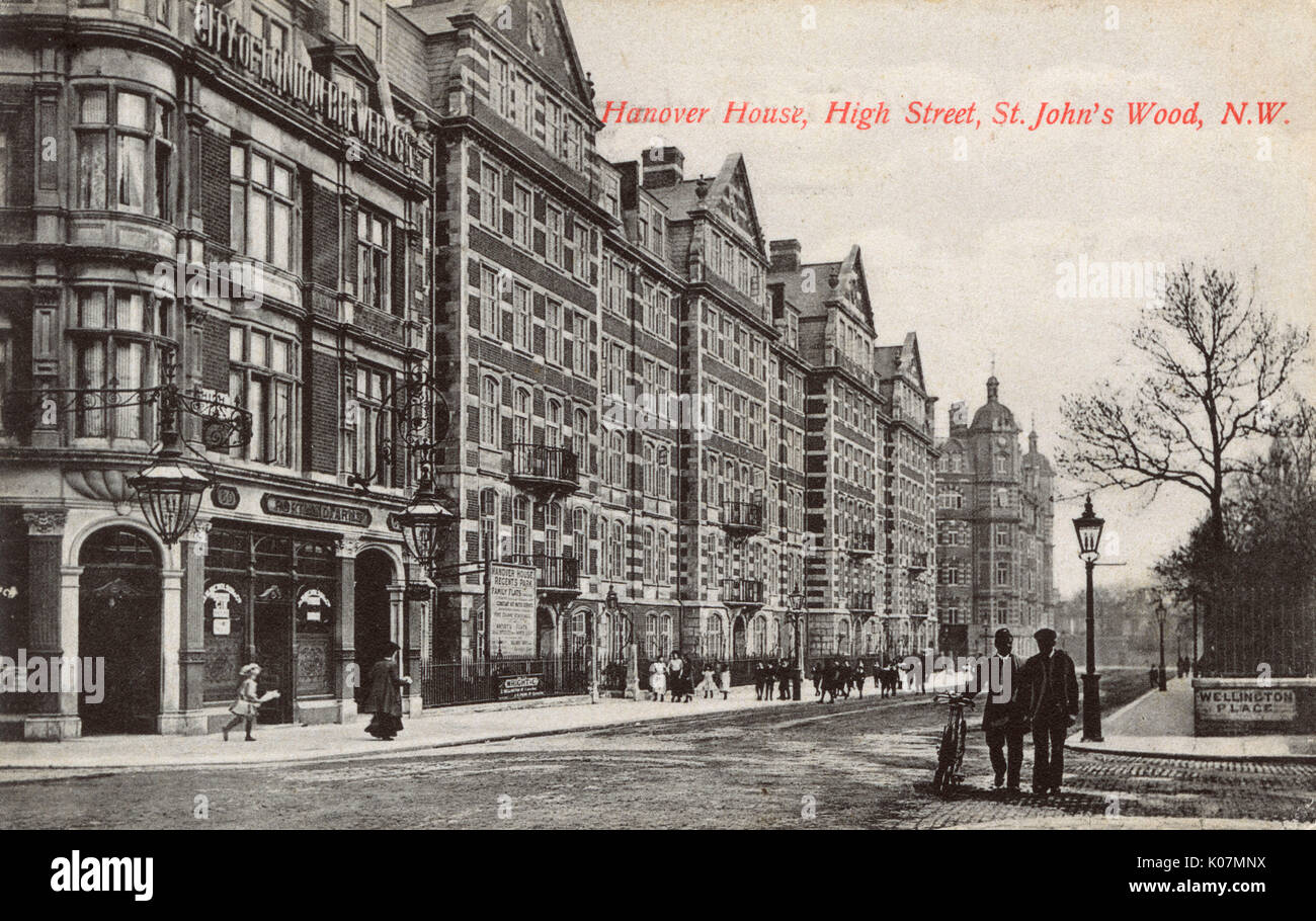 Hanover House (mansion block of flats), High Street, St John's Wood
