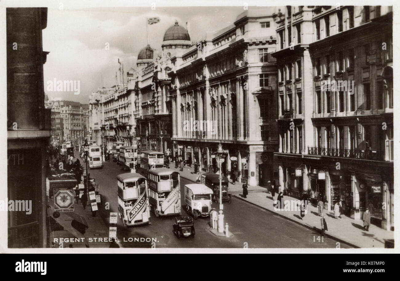 View of Regent Street, London, on a busy day Stock Photo