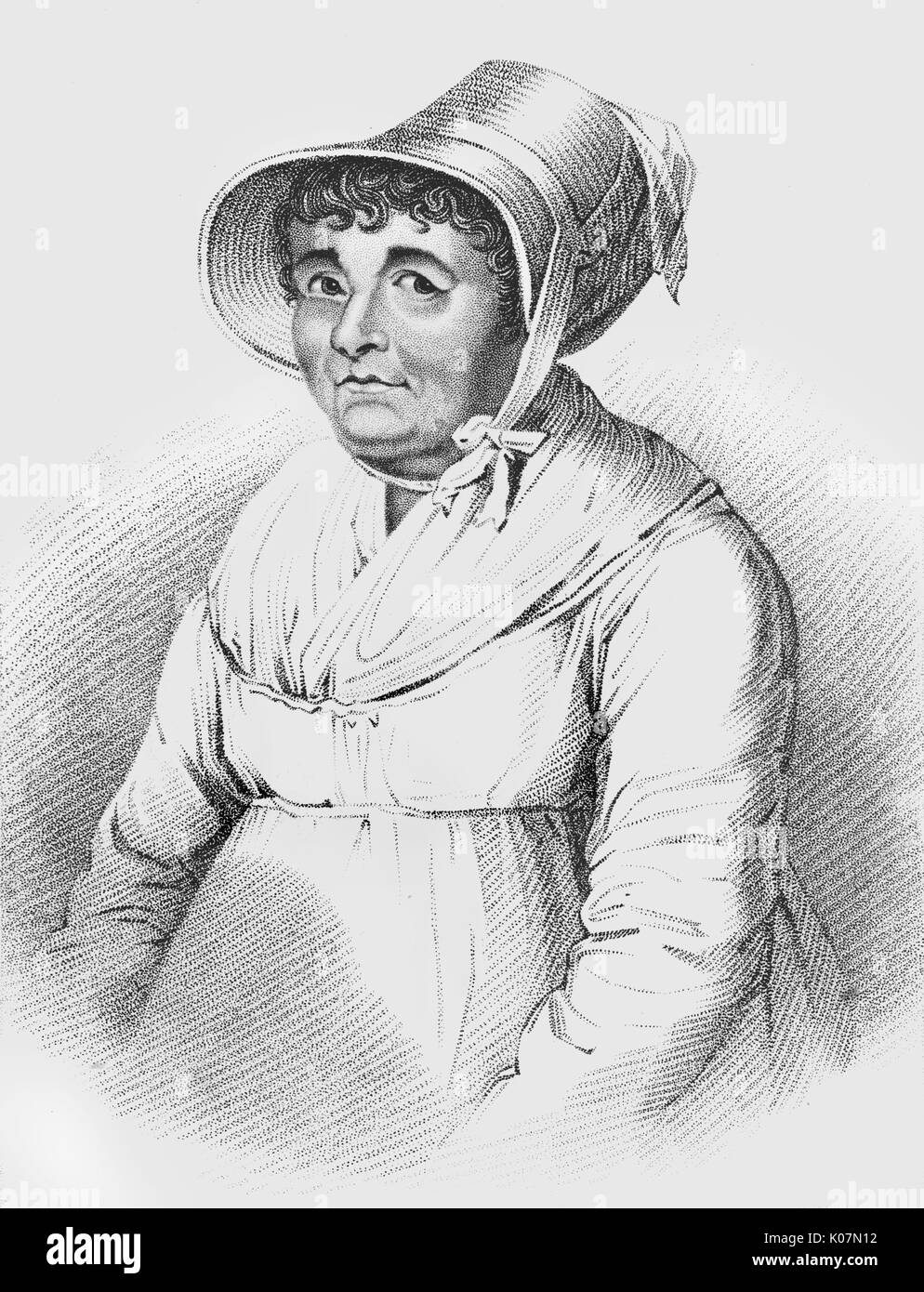 Joanna Southcott (1750 - 1814) religious prophetess and founder of sect     Date: 1822 Stock Photo