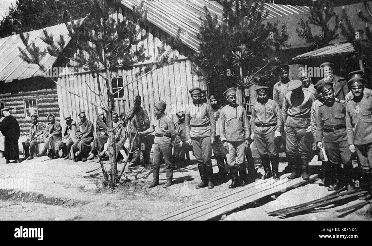Typical field hospital on the eastern front, Russia, WW1 Stock Photo