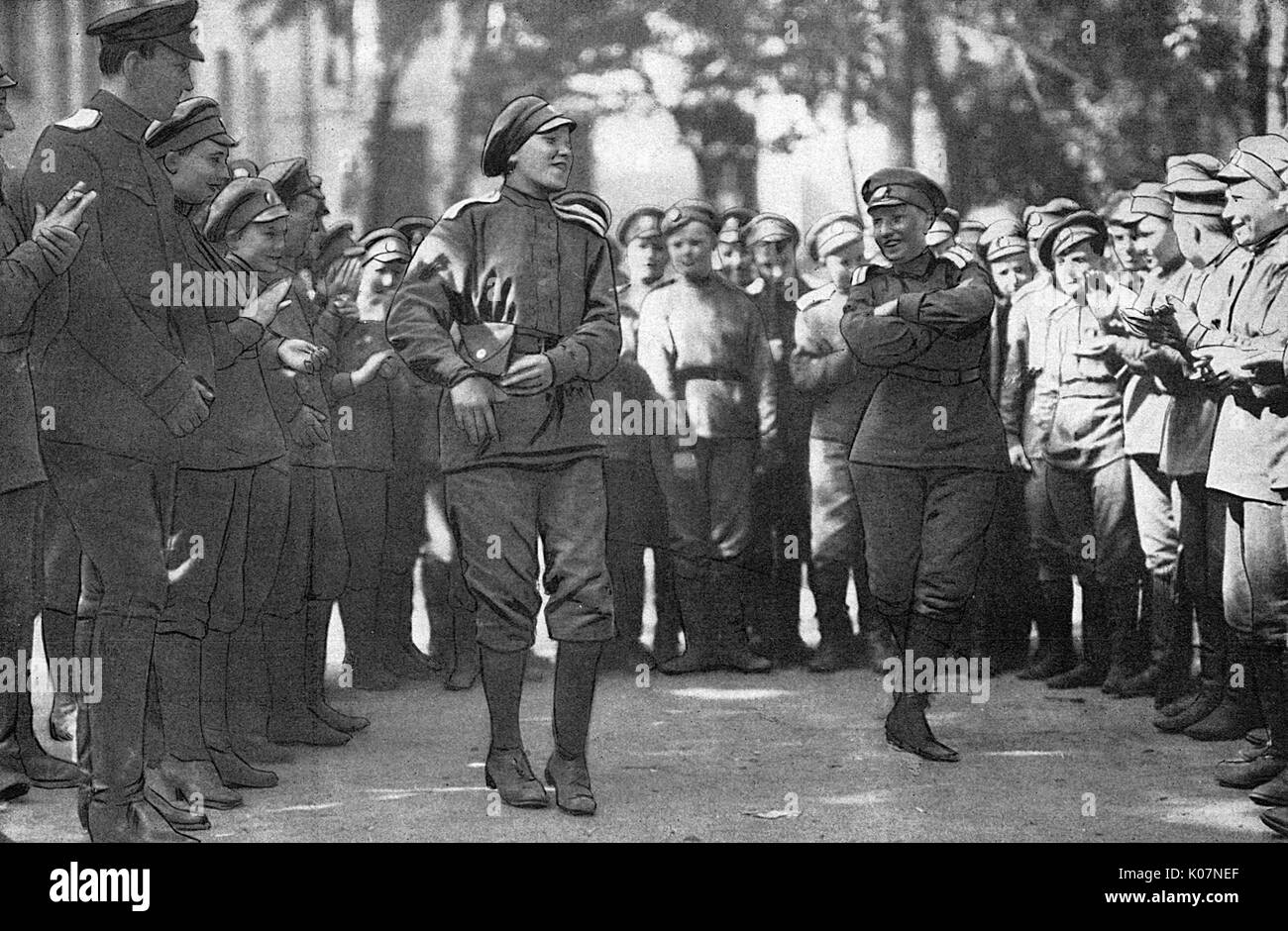 Women's Battalion of Death, Russia, WW1 Stock Photo