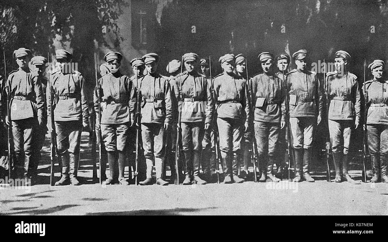 Women's Battalion of Death, Russia, WW1 Stock Photo