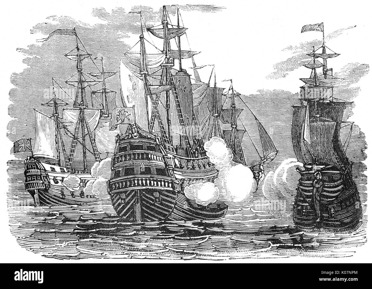 Battle of the Saintes, 1782 Stock Photo