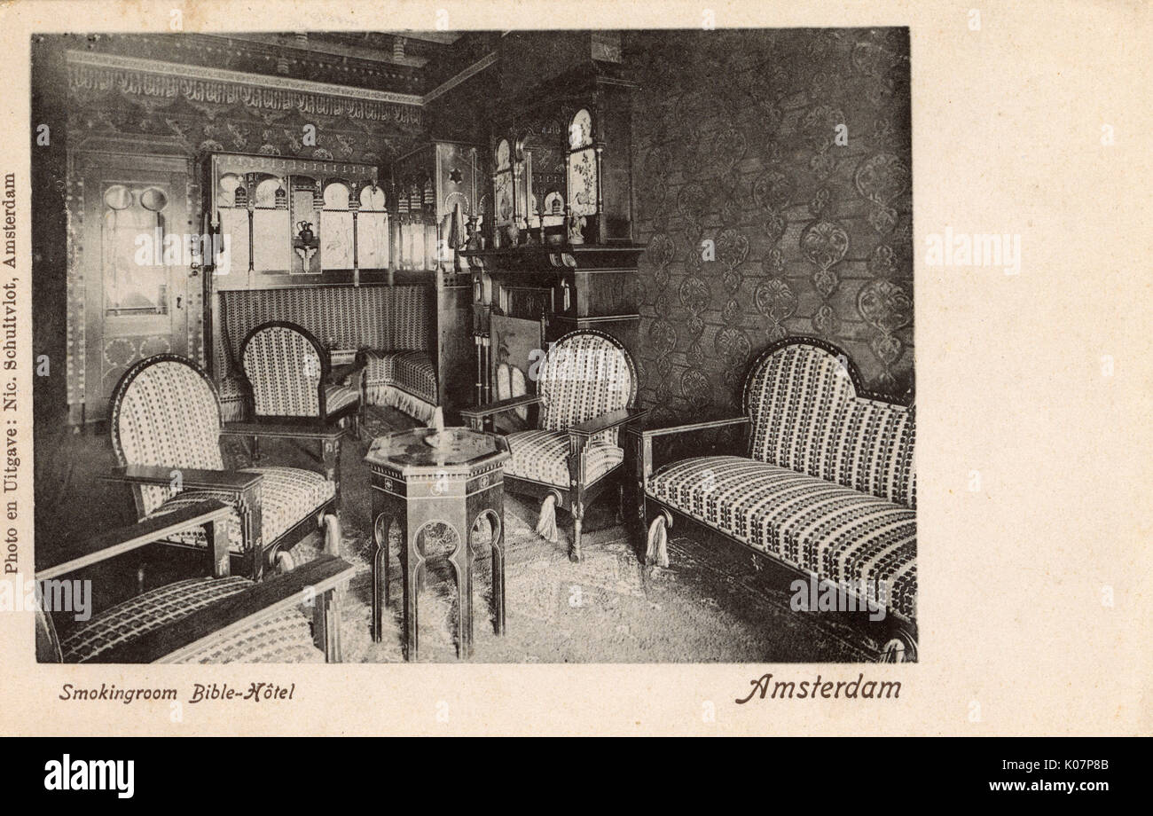 Smoking Room, Bible Hotel, Amsterdam, Netherlands Stock Photo Alamy