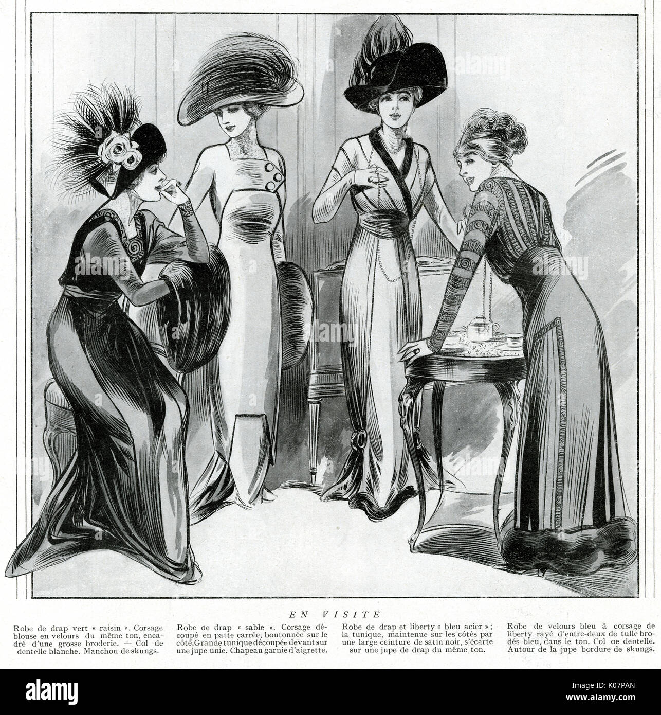 Fashionable clothing 1910 Stock Photo - Alamy
