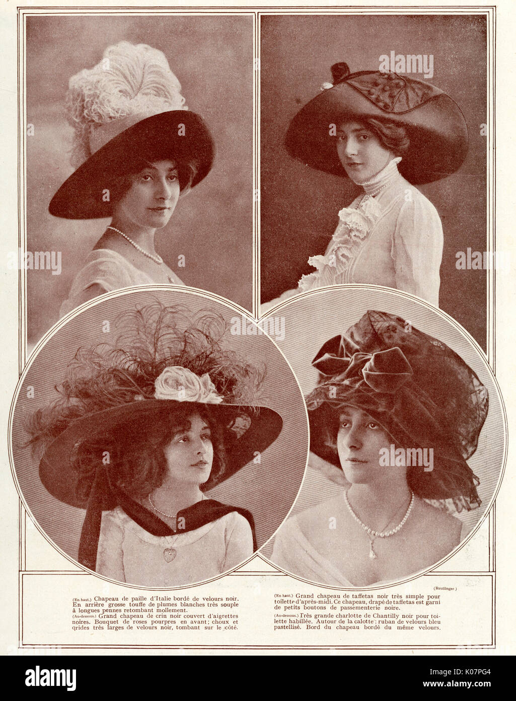 1910 hats hi-res stock photography and images - Alamy