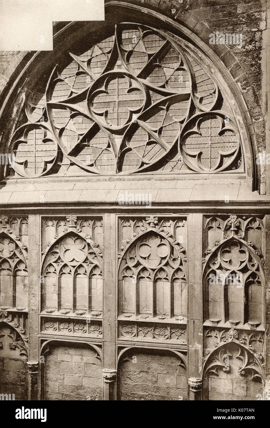 Transept of Notre Dame church, Huy, Belgium Stock Photo