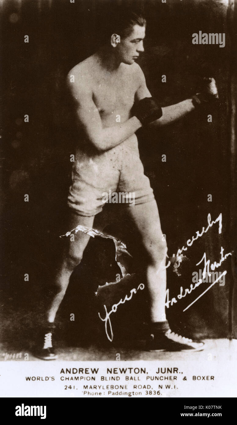 Andrew Newton Jnr, World Champion middleweight boxer Stock Photo