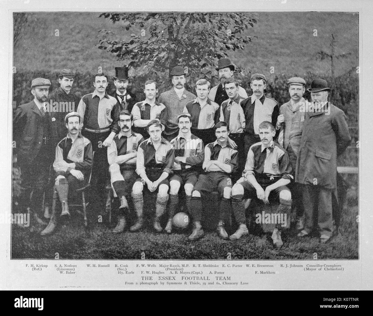 Group photo, Essex football team 1894 Stock Photo