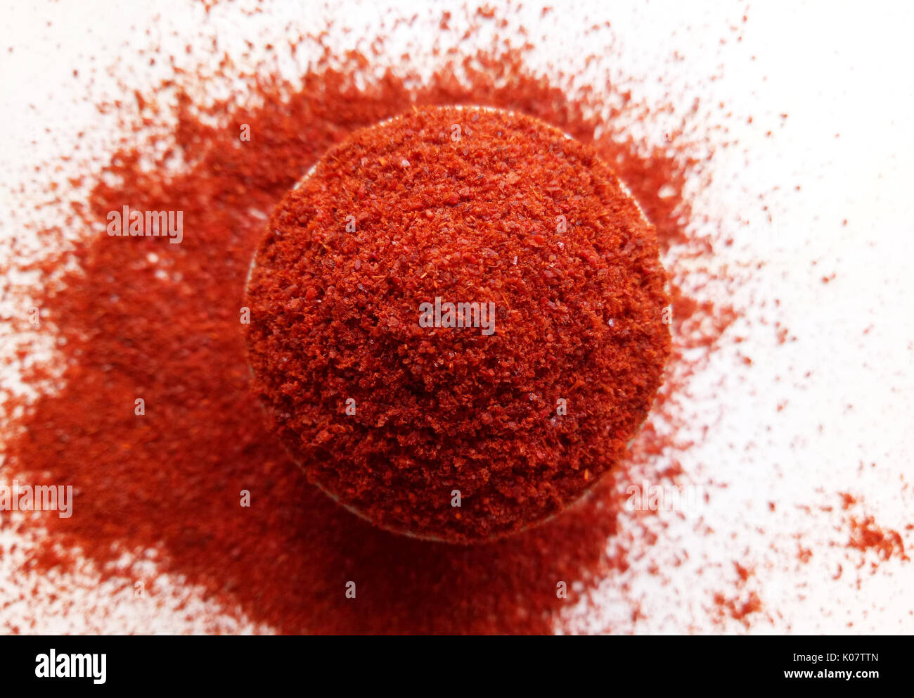 Top view red chili powder hi-res stock photography and images - Alamy