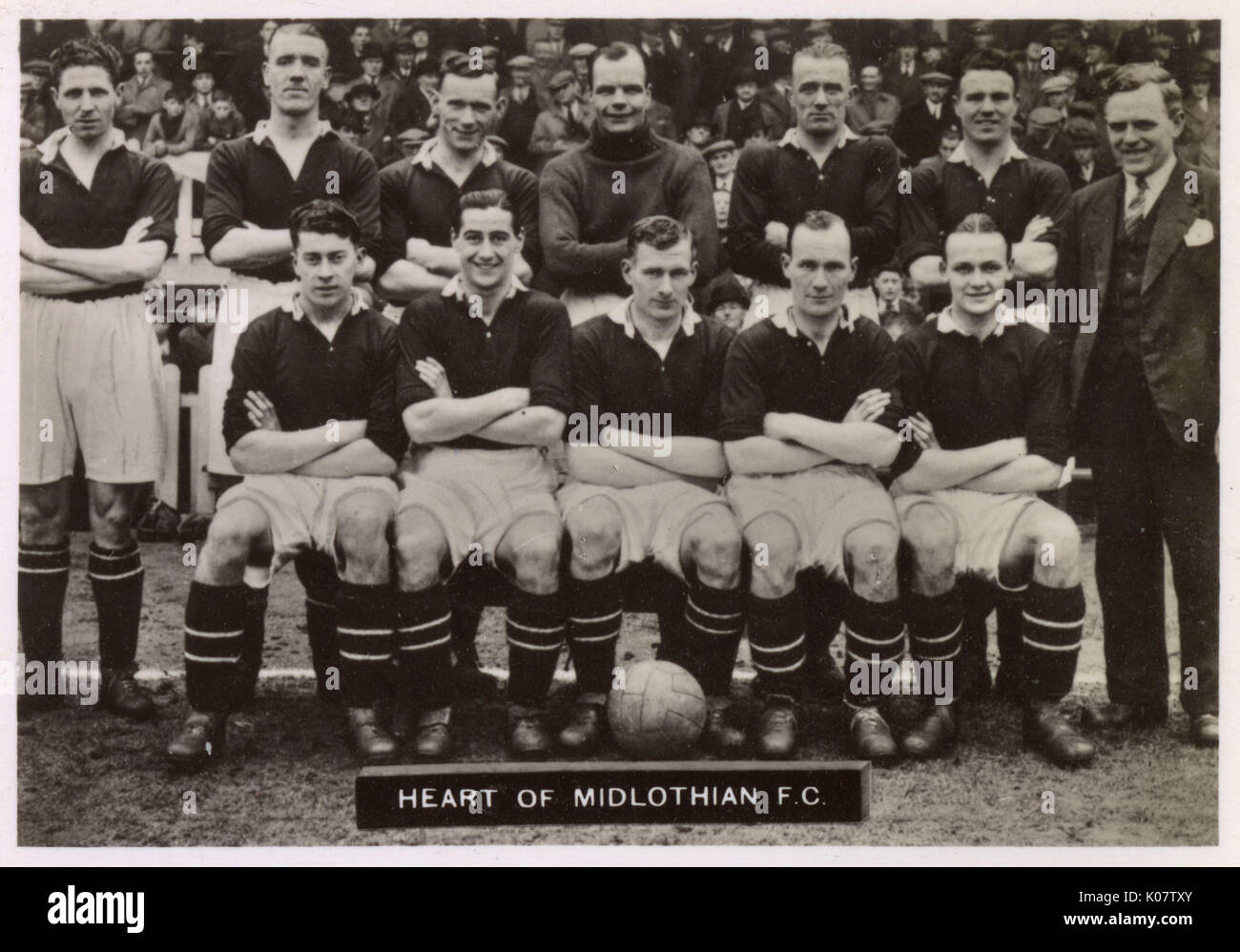 Heart of Midlothian FC football team 1934-1935 Stock Photo