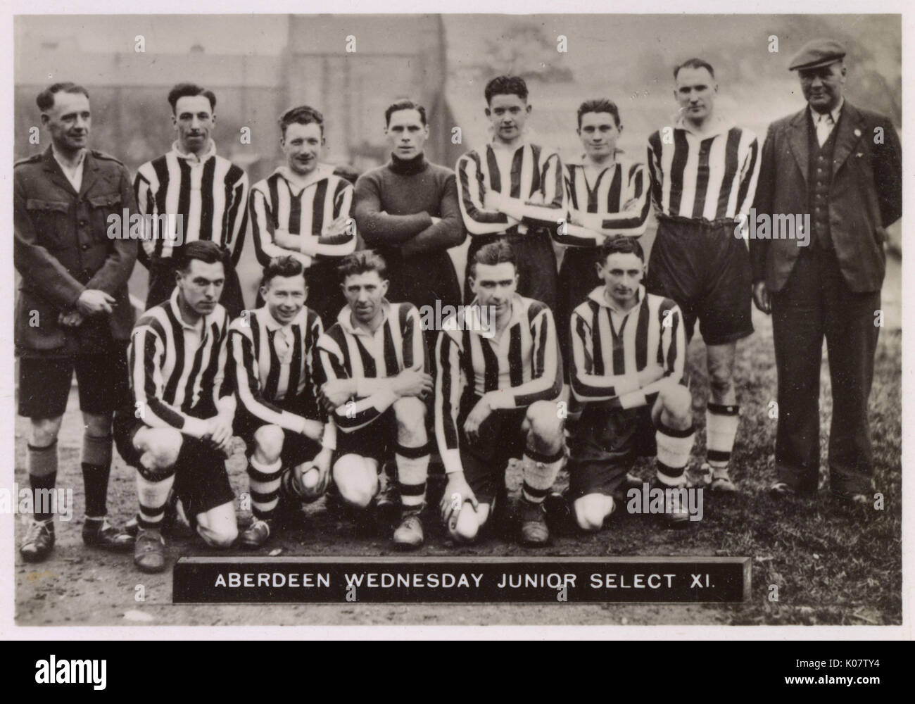 Aberdeen Wednesday Junior Select XI football team 1934-1935 Stock Photo