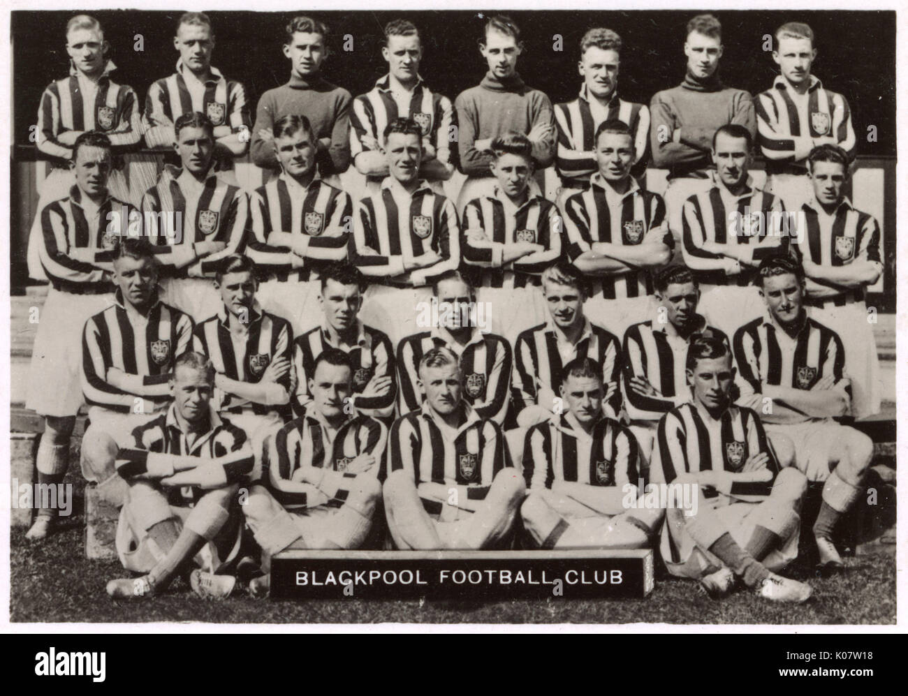 Blackpool FC football team 1936 Stock Photo