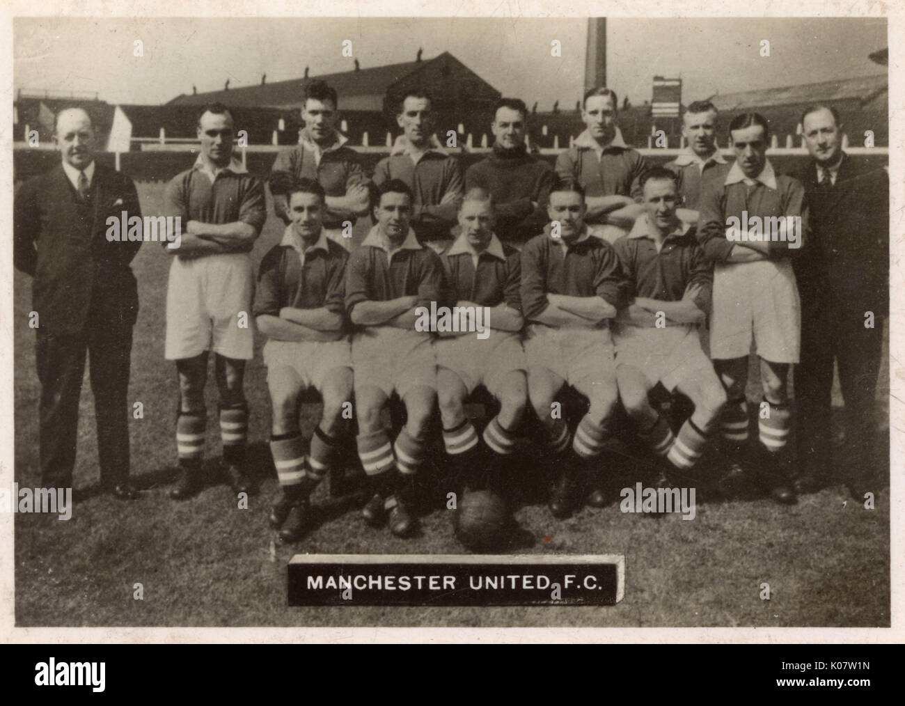 Manchester United FC football team 1936 Stock Photo