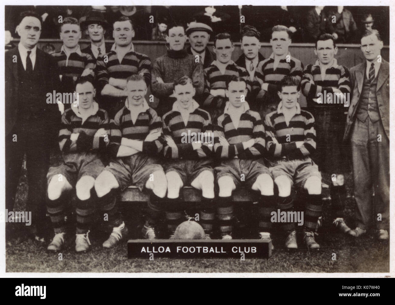 Alloa FC football team 1936 Stock Photo