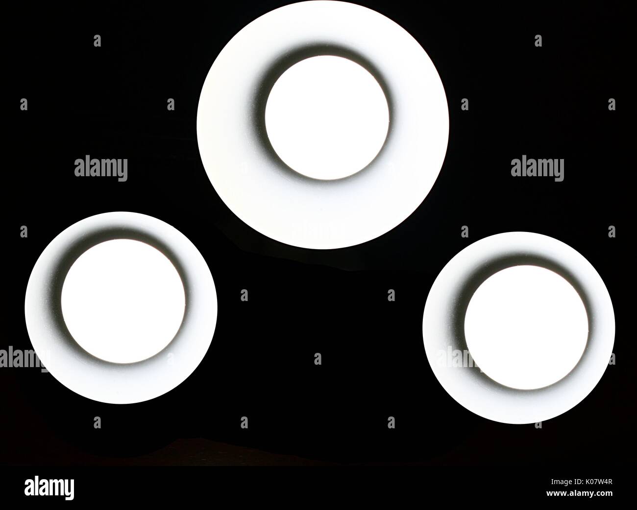 White spotlights 2 Stock Photo Alamy