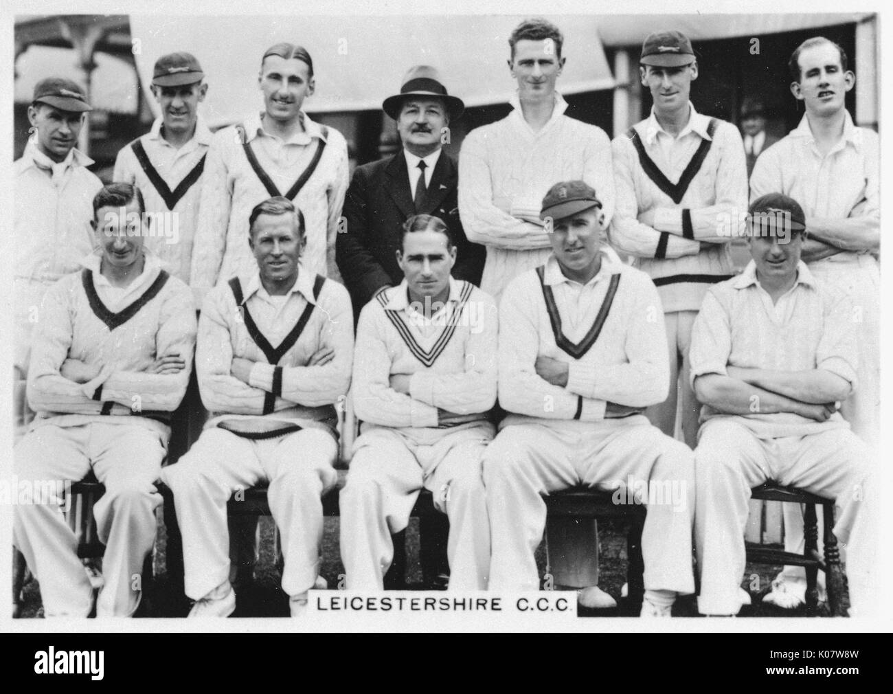Leicestershire CCC Cricket Team Stock Photo