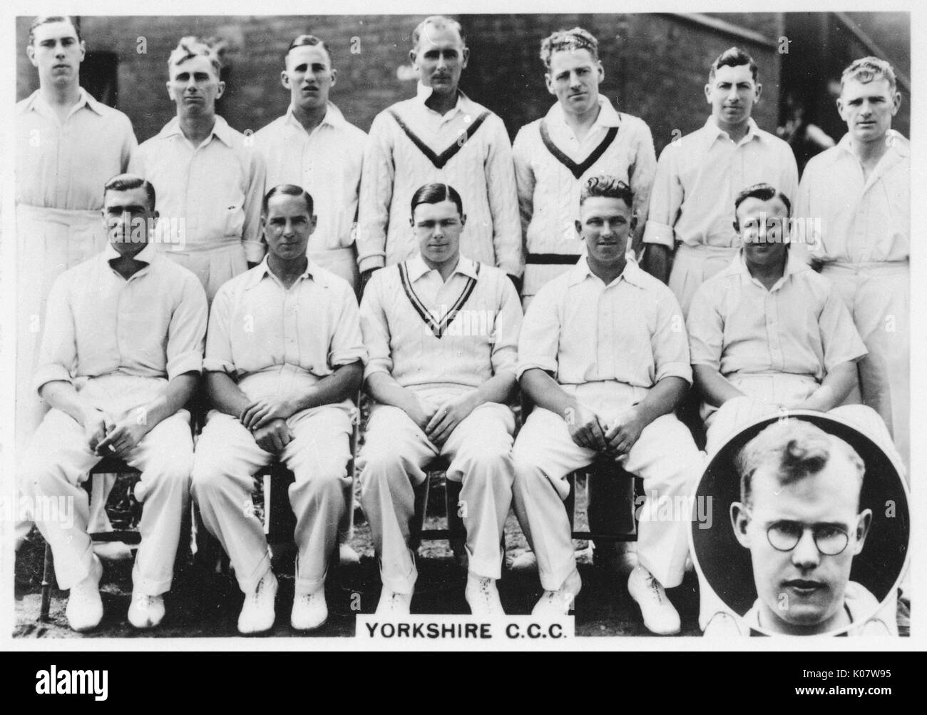 Yorkshire CCC Cricket Team Stock Photo