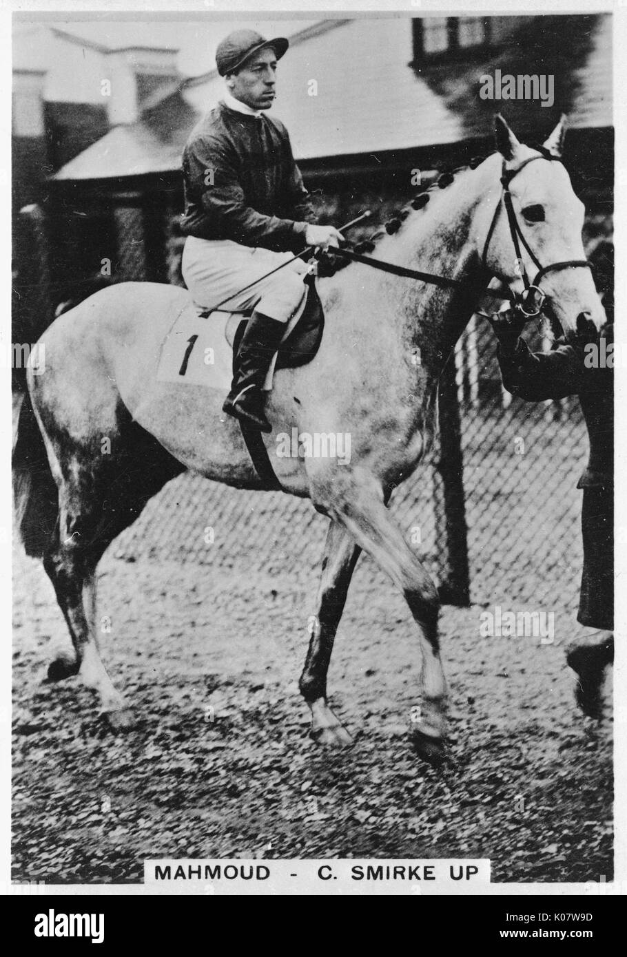 Charlie Smirke, British jockey, on Mahmoud Stock Photo