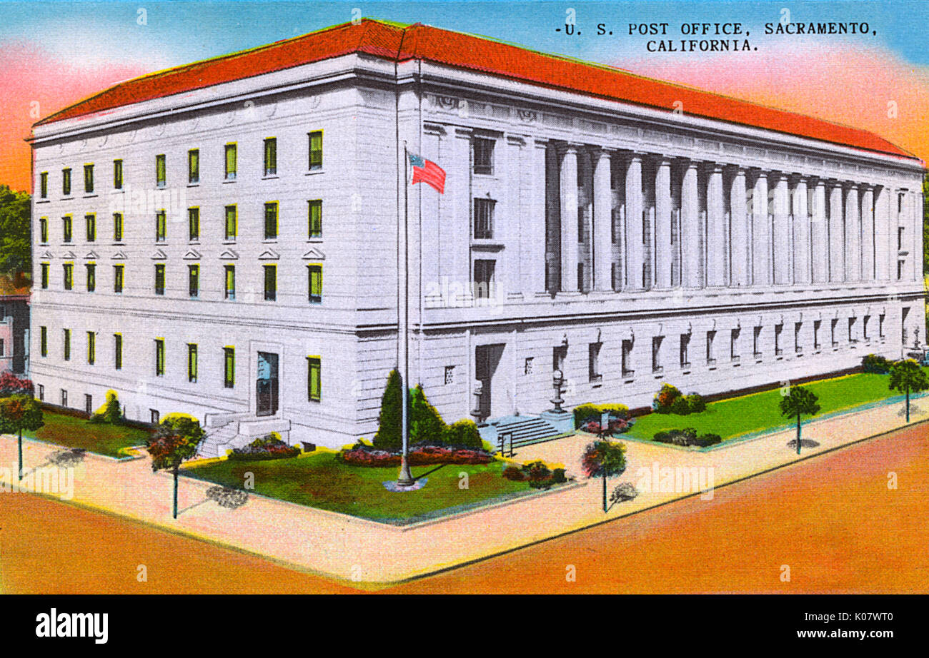 Sacramento, California, USA Post Office Building Stock Photo Alamy