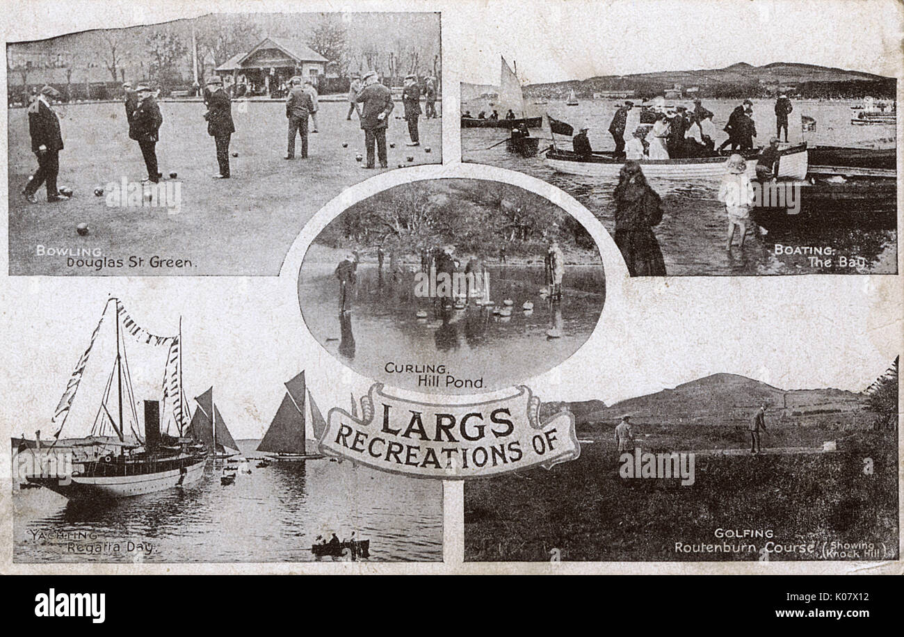 Recreations of Largs, Scotland Stock Photo