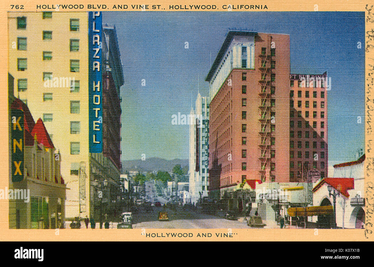 Hollywood Boulevard and Vine Street, California, USA Stock Photo