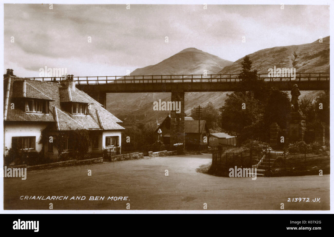 Crianlarich and Ben More, Perthshire, Scotland     Date: 1933 Stock Photo