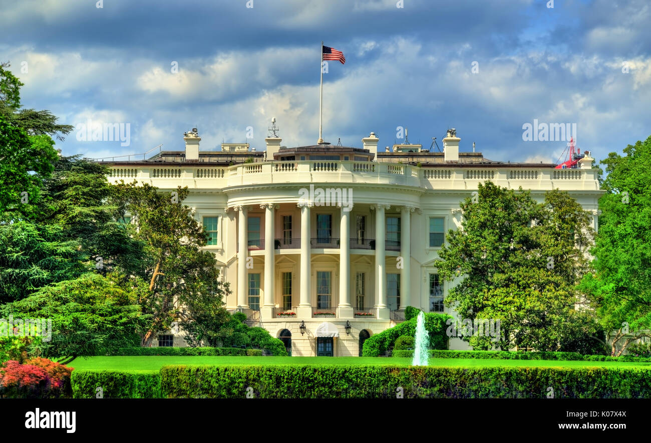 The White House in Washington, DC Stock Photo