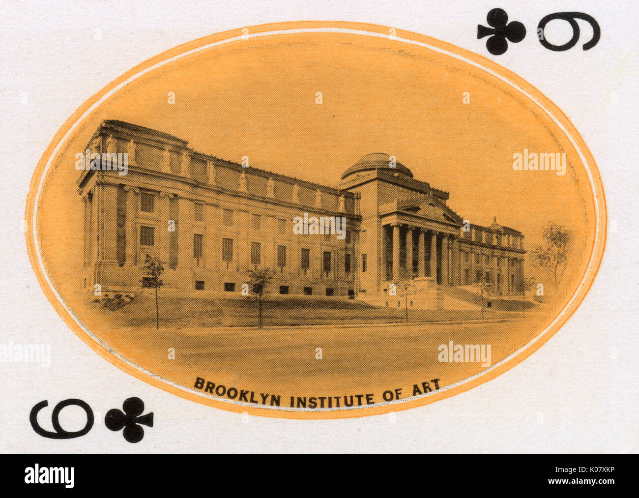 New York City Playing card Brooklyn Institute of Art Stock Photo