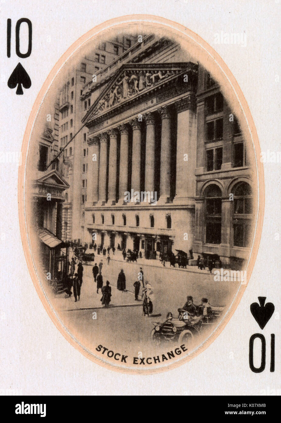 New York City Playing card Stock Exchange 10 of Spades Stock