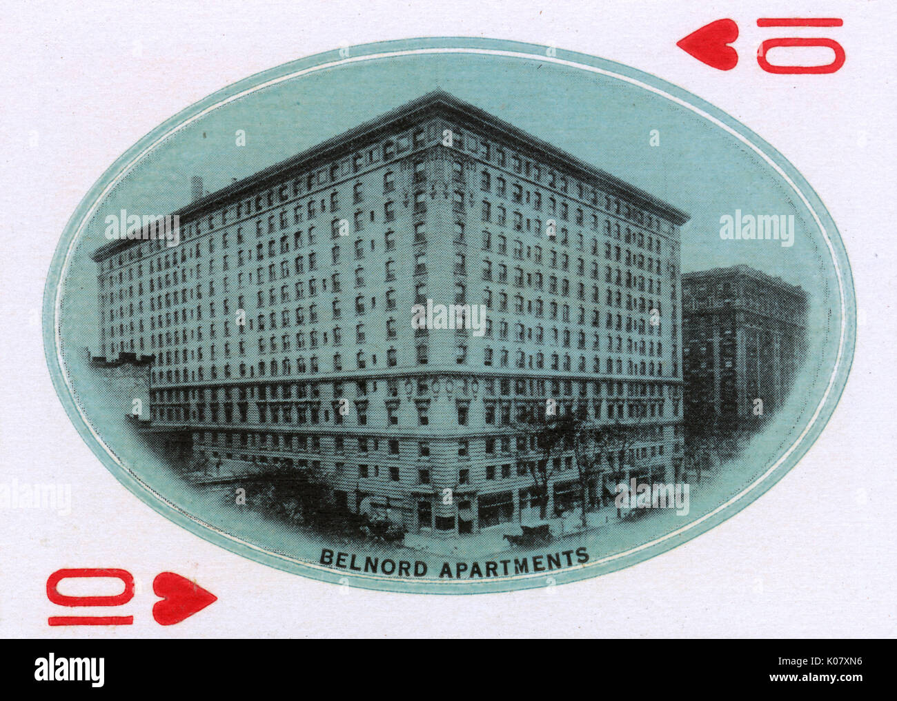 New York City - Playing card - The Belnord Apartments Stock Photo