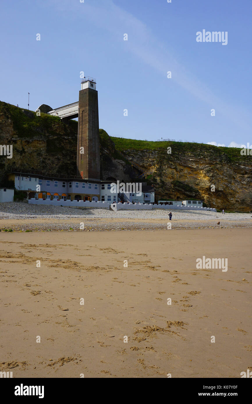 MARSDEN SOUTH SHIELDS COUNTY DURHAM UK OUTSIDE VIEW OF LIFT SHAFT TO