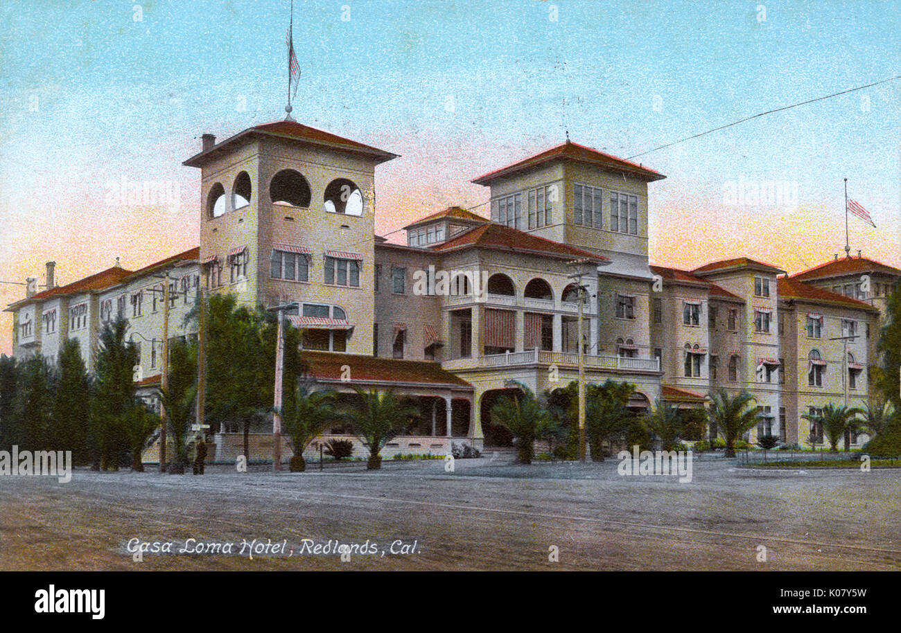 Casa Loma Hotel, Redlands, California, USA Stock Photo