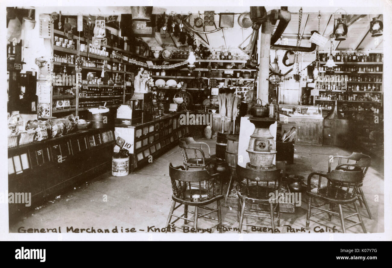 Inside the General Merchandise Store at Knott's Berry Farm, Buena Park