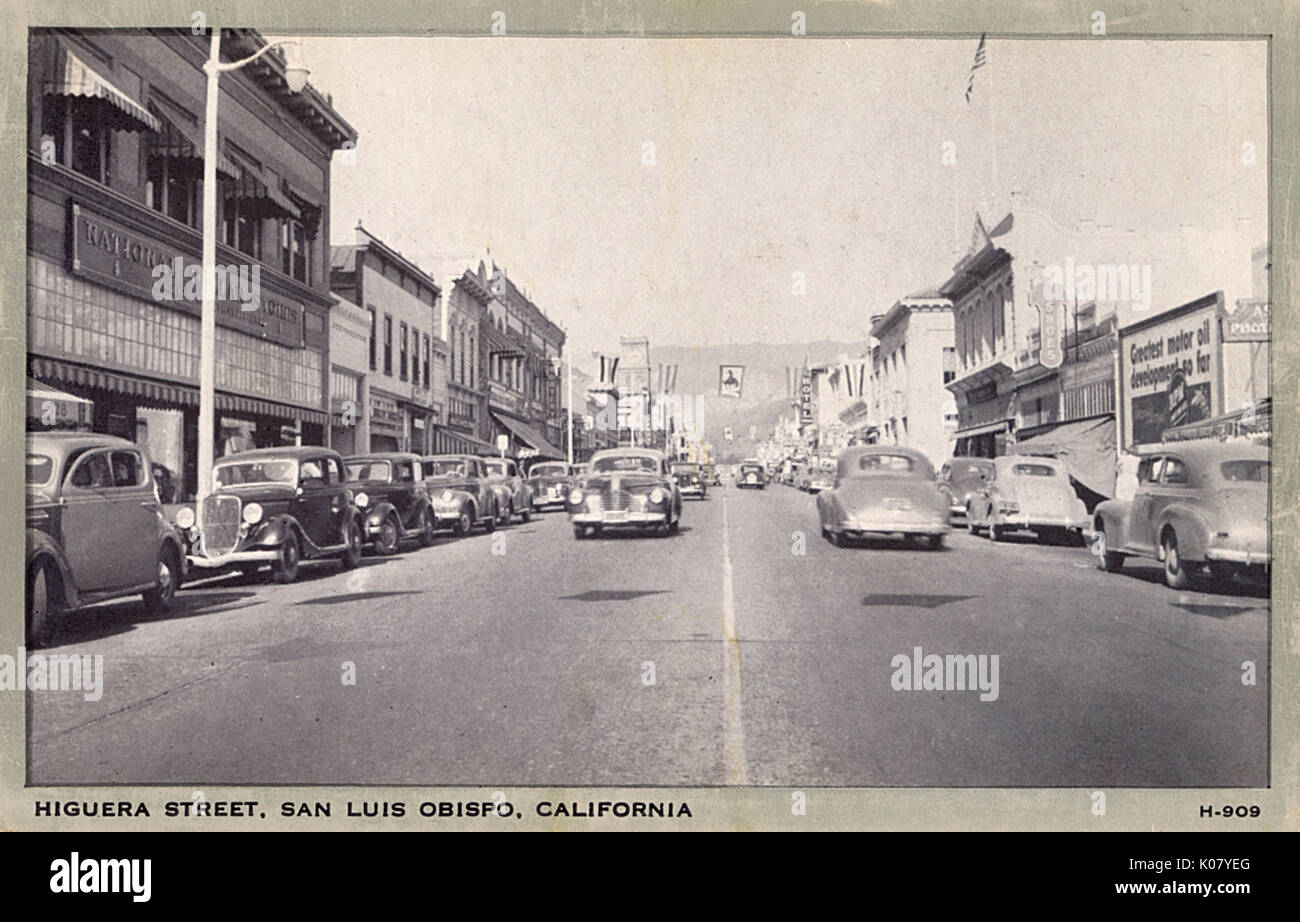 Higuera Street, San Luis Obispo, California, USA Stock Photo
