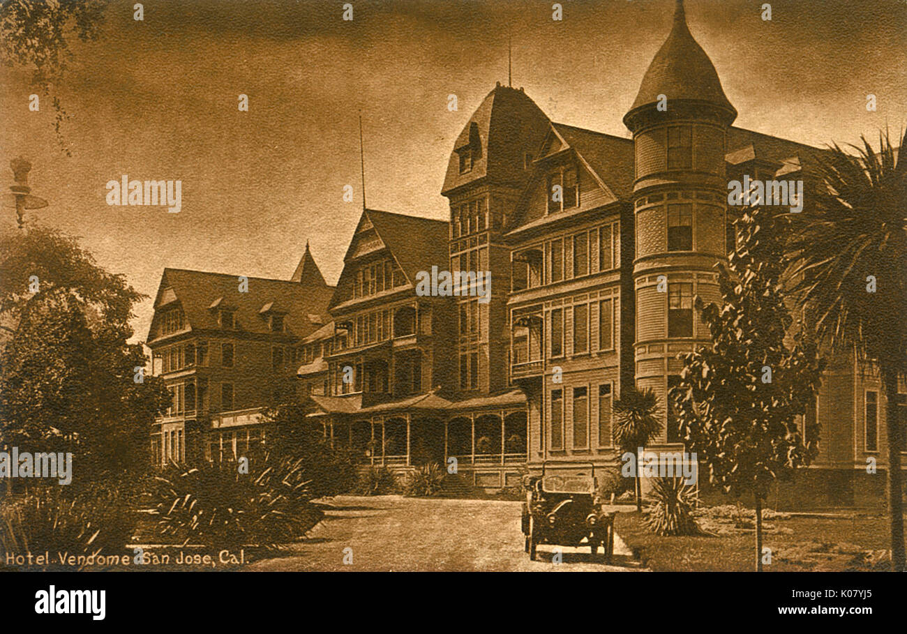 Hotel Vendome, San Jose, Santa Clara County, California, USA Stock Photo