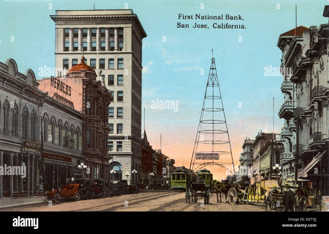 First National Bank, San Jose, Santa Clara, California, USA Stock Photo