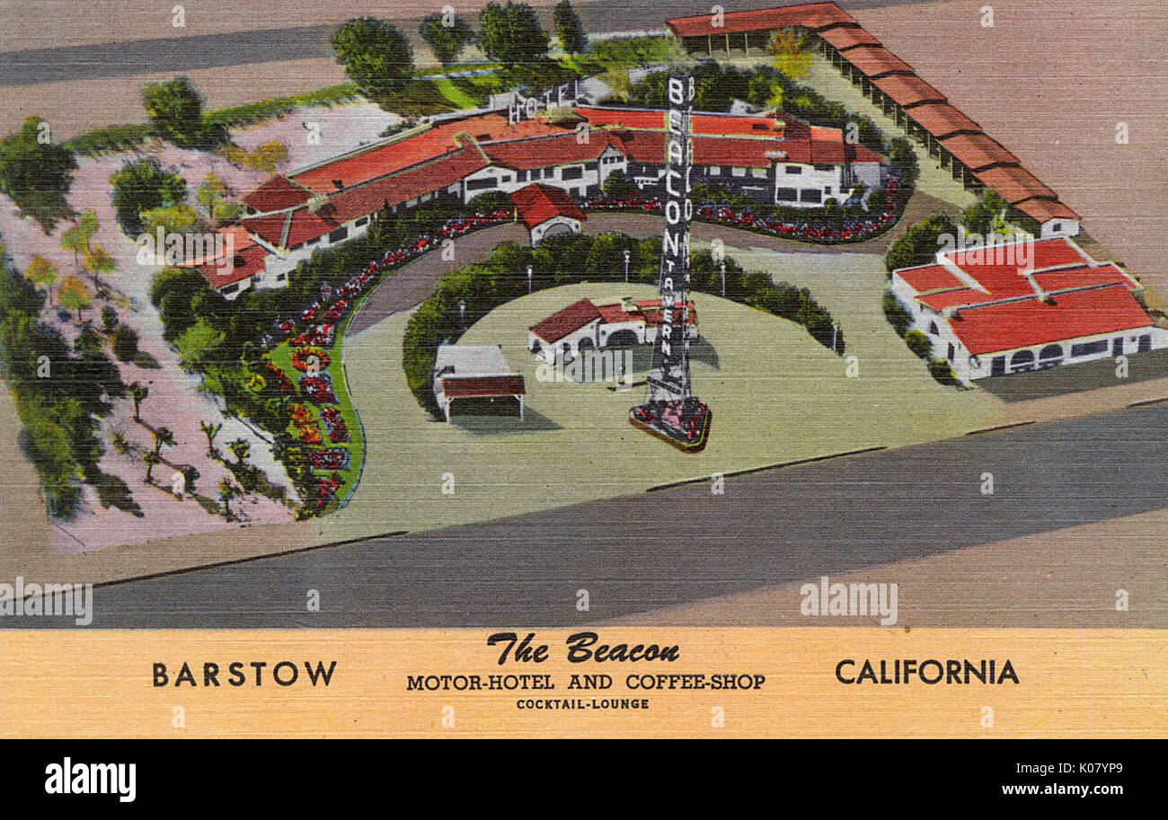 The Beacon MotorHotel, Barstow, California, USA Stock Photo Alamy