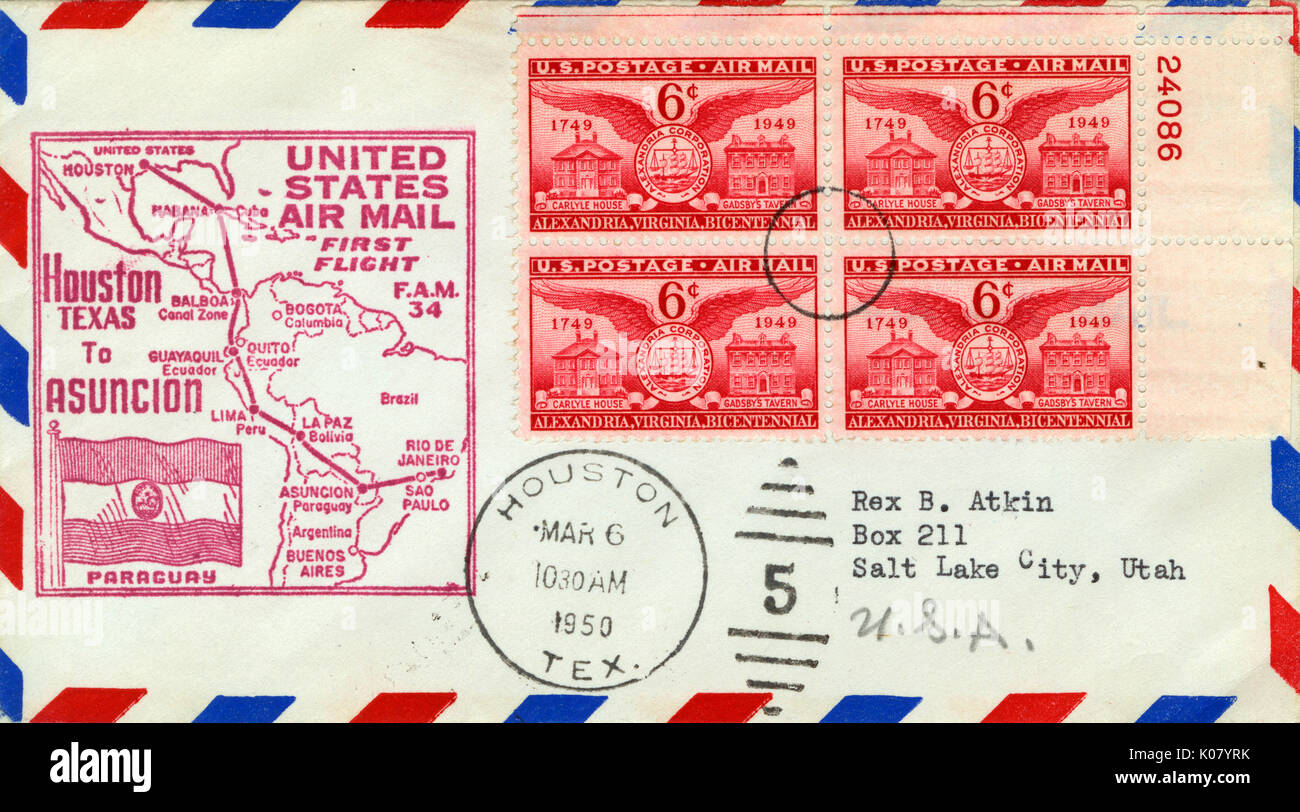 Commemorative envelope with stamps Stock Photo Alamy