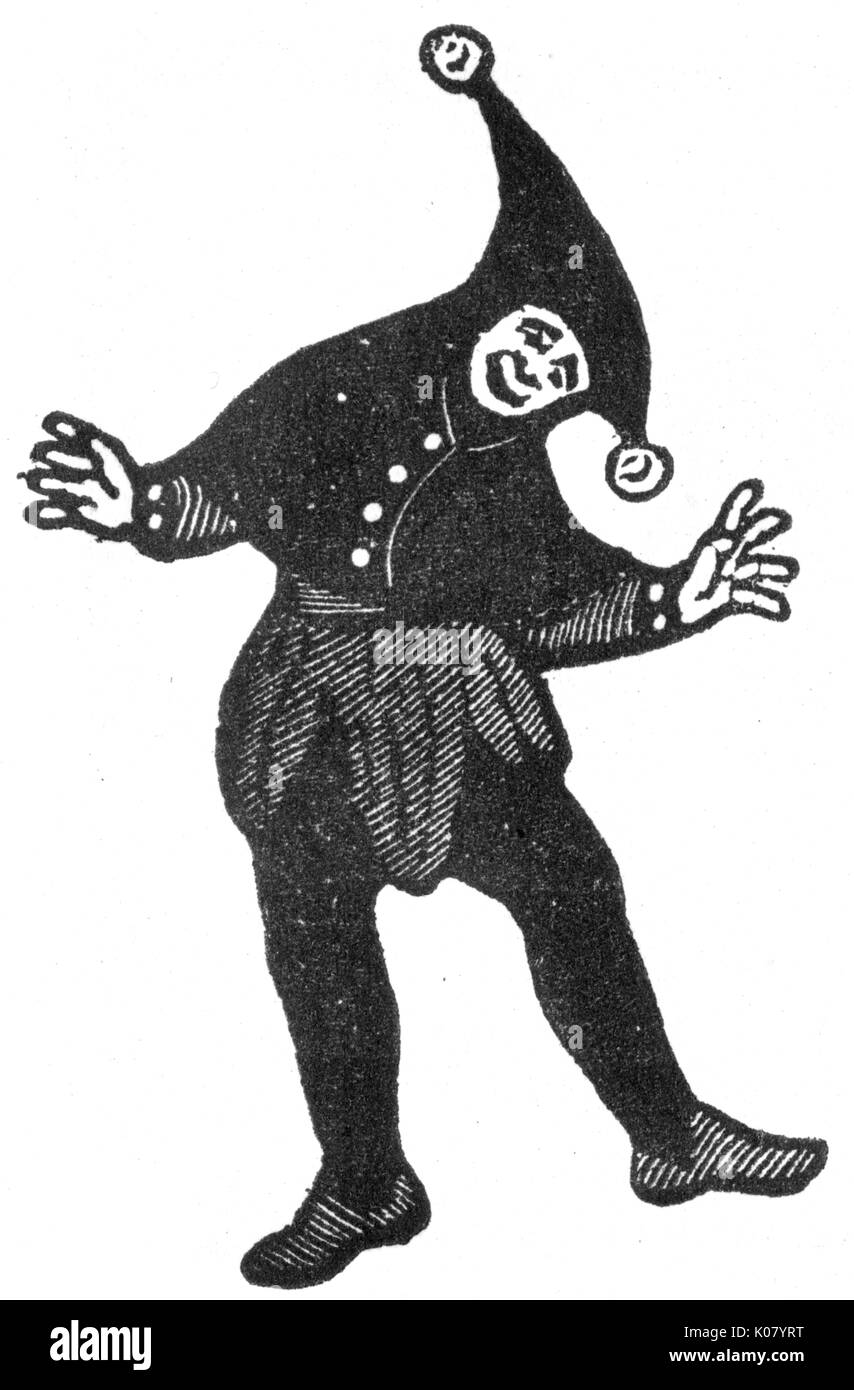 Dancing jester Black and White Stock Photos Images Alamy