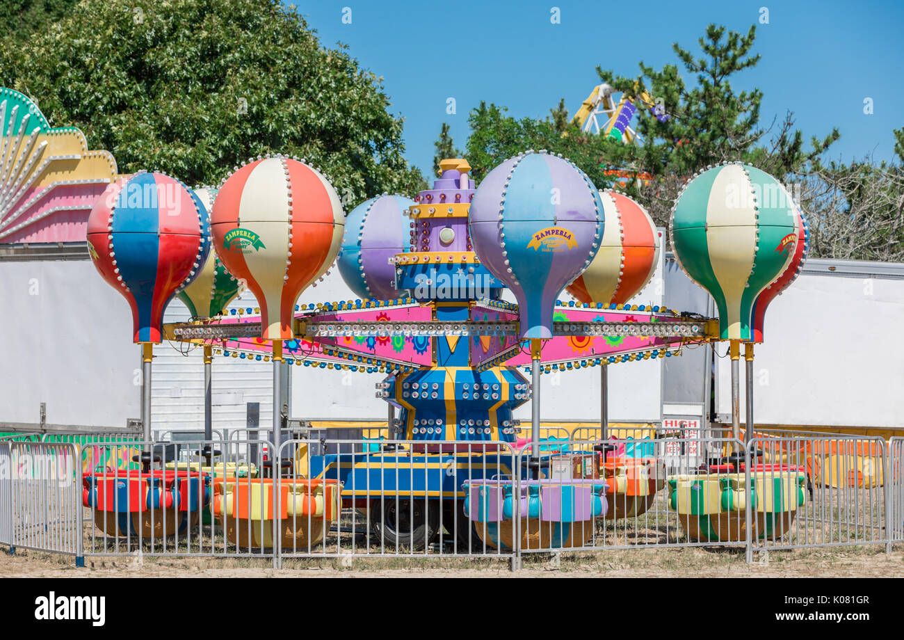 carnival rides at Haven's Beach, sag harbor, ny Stock Photo Alamy