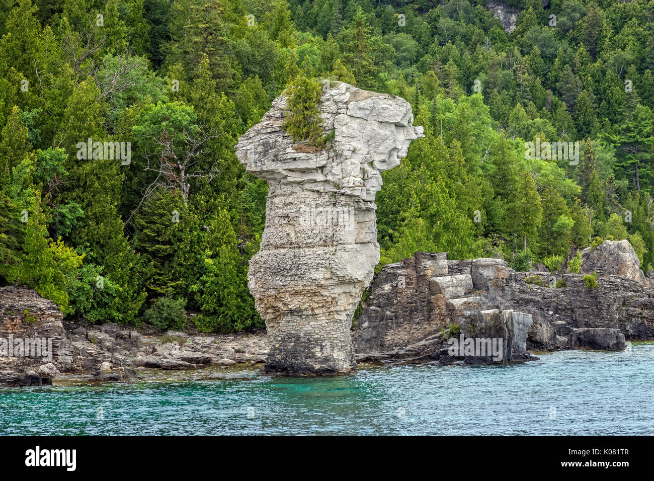 Flowerpot Island, Bruce Peninsula, Tobermory, Ontario, Canada Stock