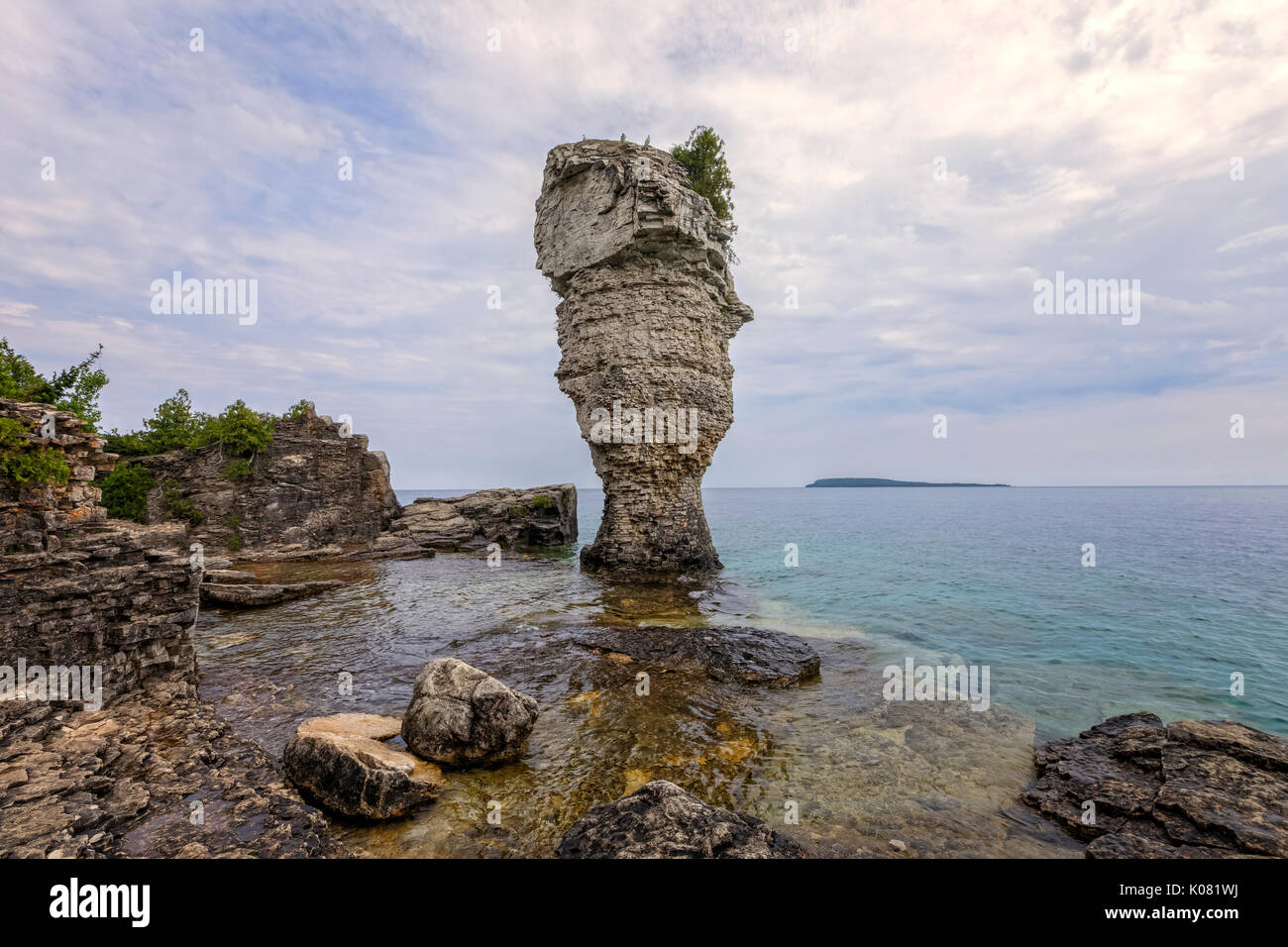 Flowerpot Island, Bruce Peninsula, Tobermory, Ontario, Canada Stock