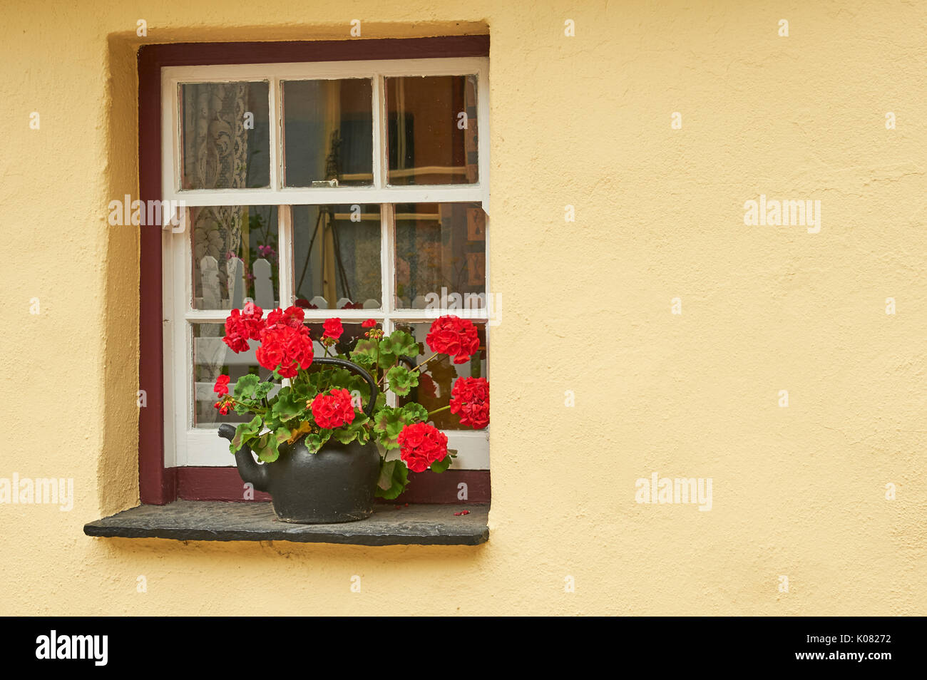 Abstract image showing a window in a wall Stock Photo