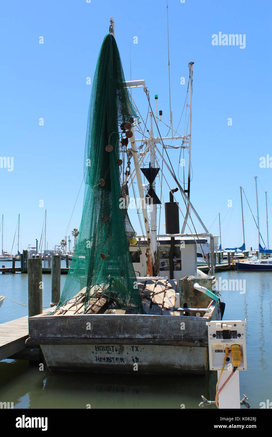 Shrimp Boat Gulf Coast Texas Stock Photo