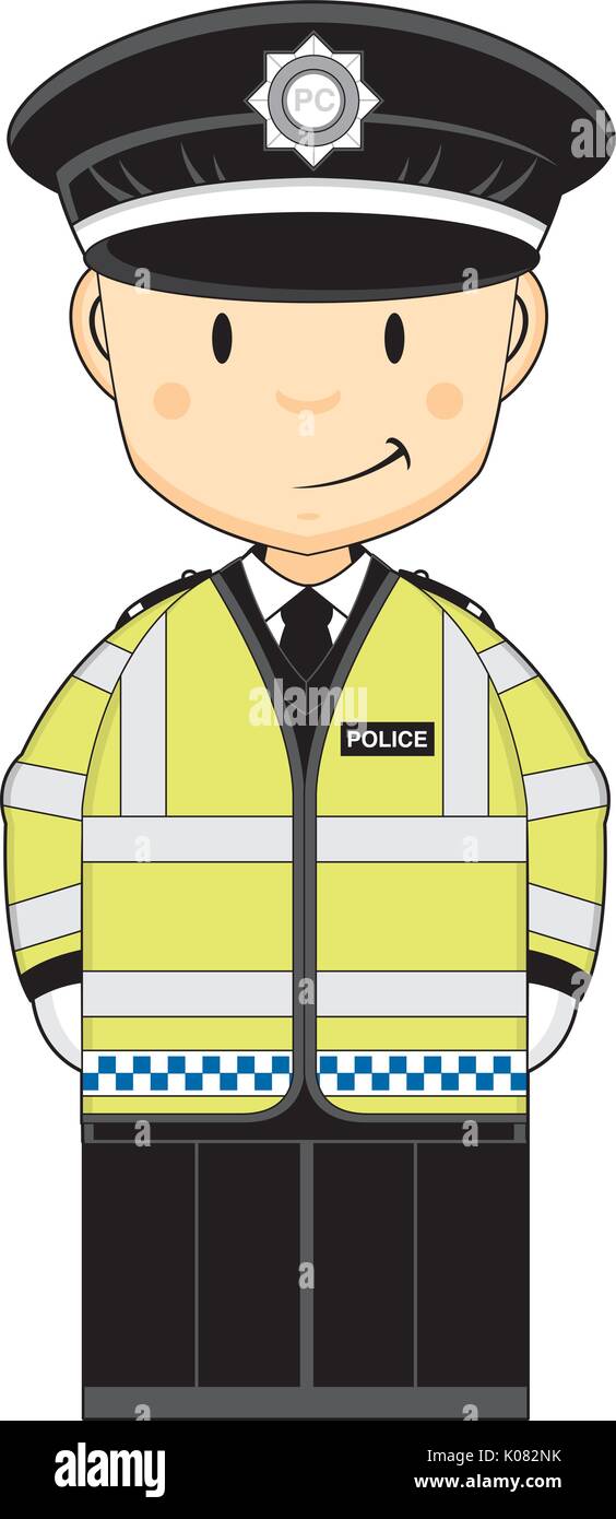 Cute Cartoon British Policeman Vector Illustration Stock Vector Image Cute Cartoon British Policeman Vector Illustration Stock Vector Image