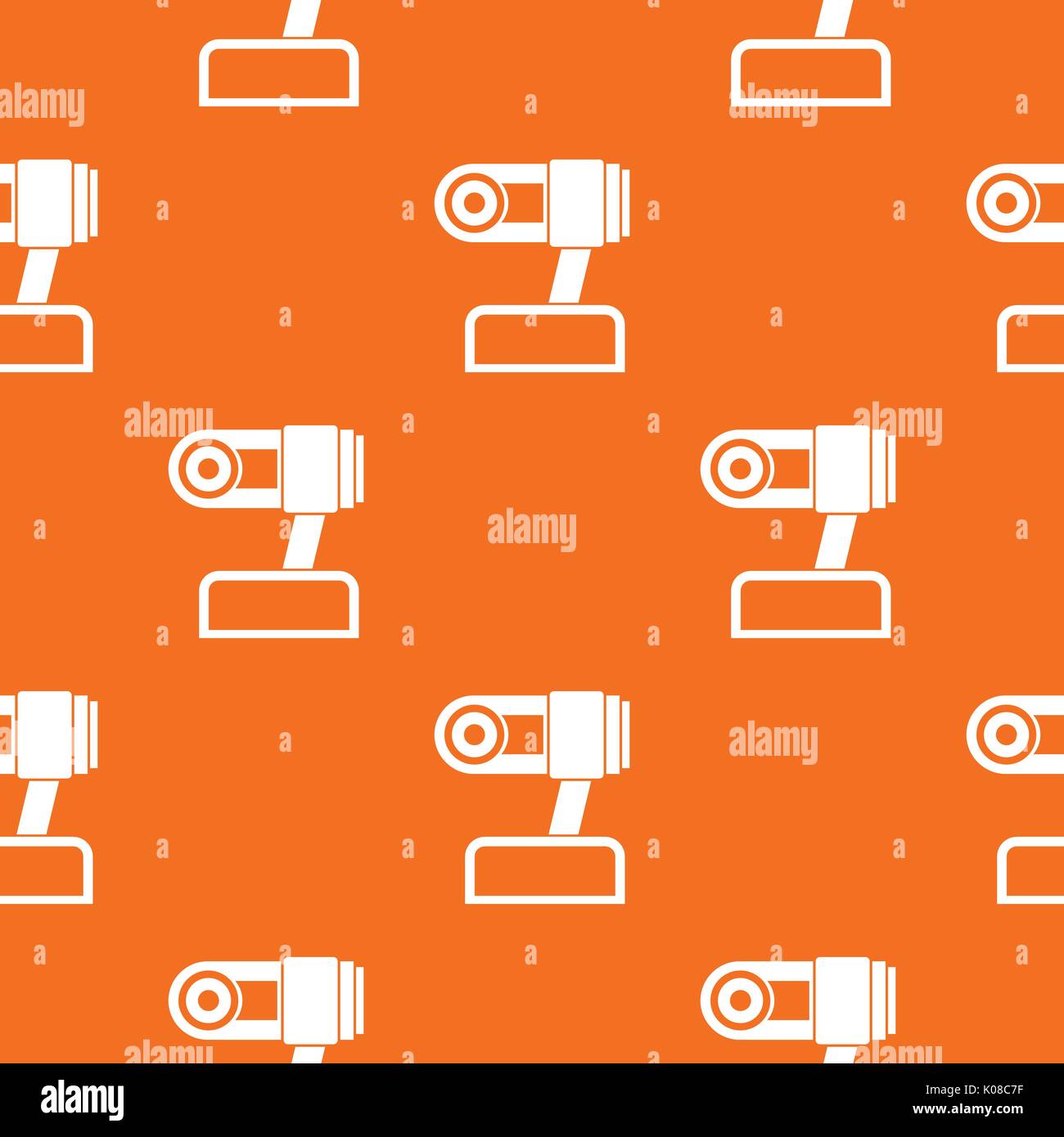 Webcam pattern seamless Stock Vector