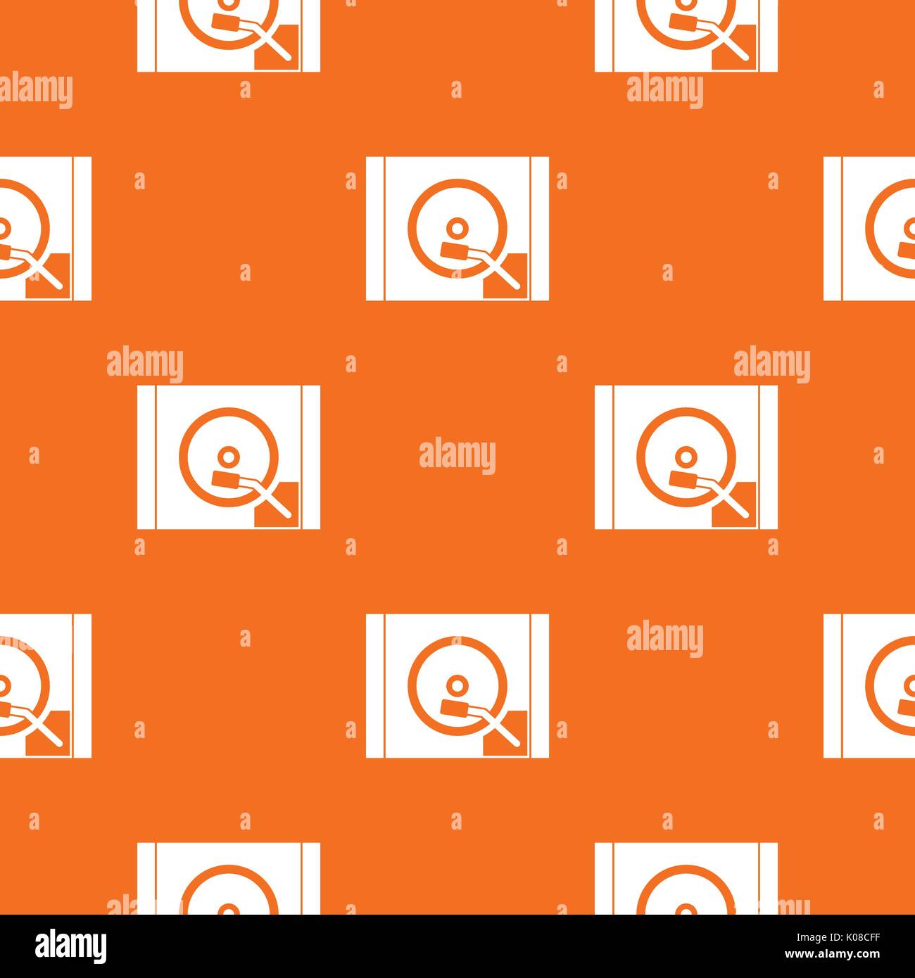 Turntable pattern seamless Stock Vector