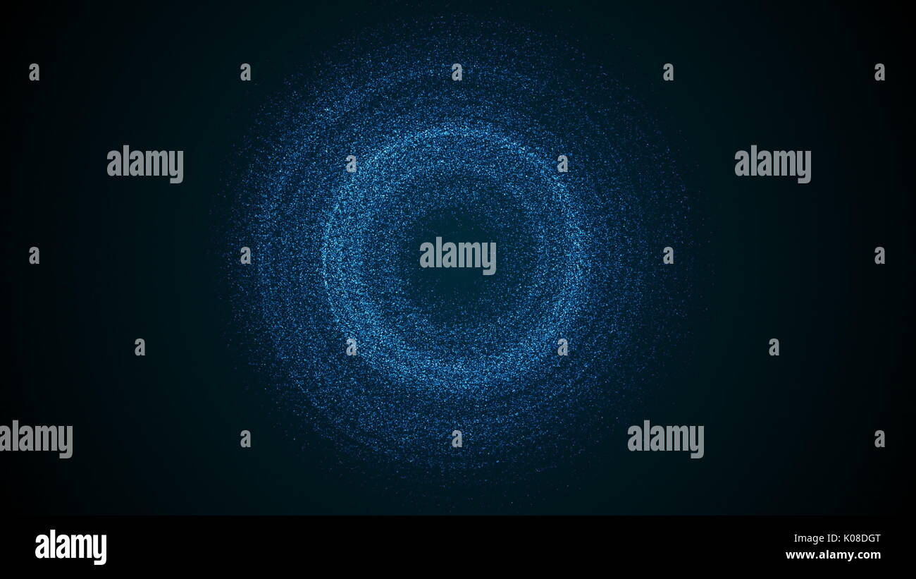 Abstract background with rotation particles Stock Photo - Alamy